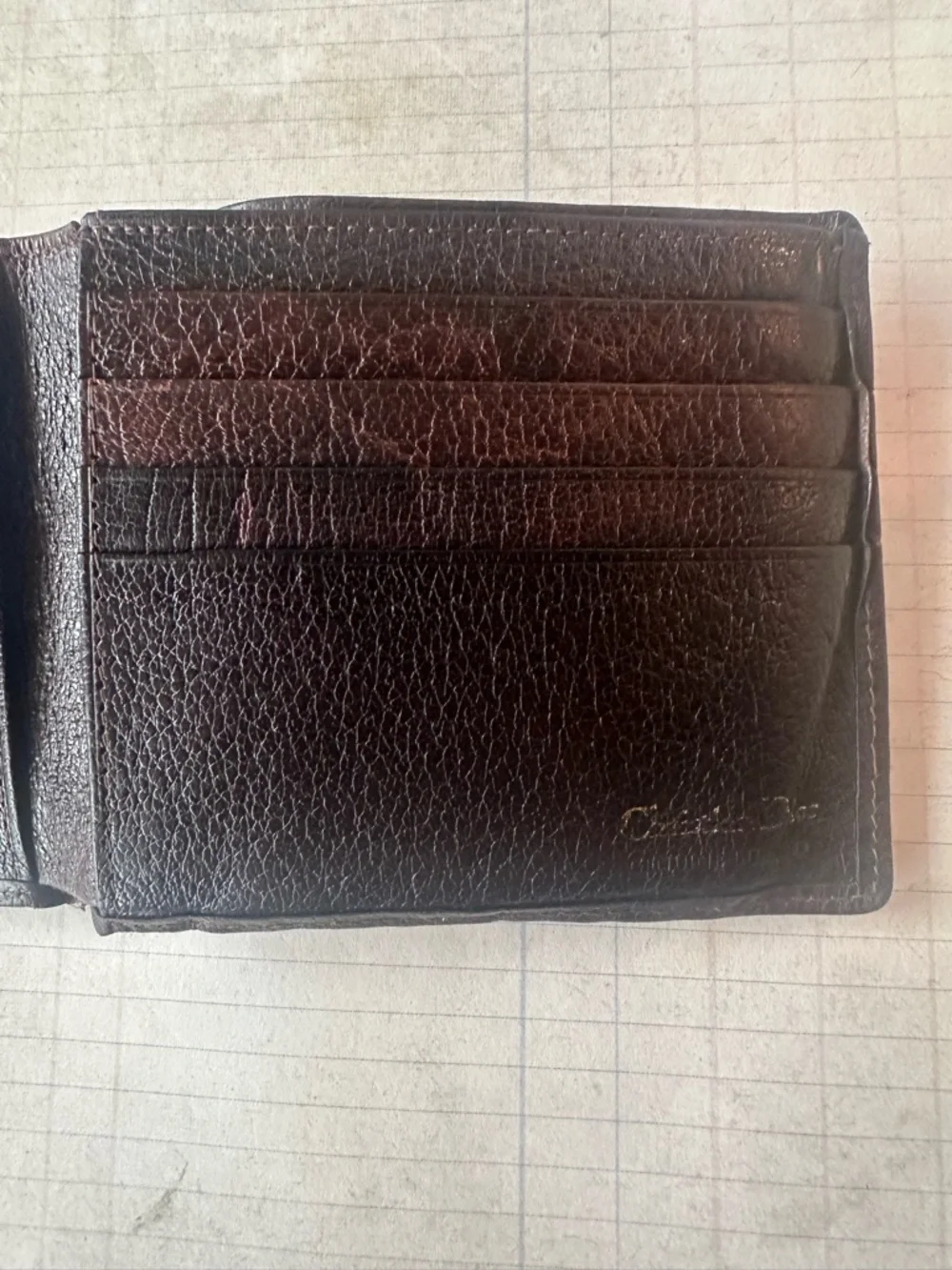 Dior Leather Bifold Wallet